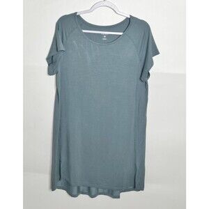 Dagsmejan Nattwell Balance Night Dress Womens Large Faded Teal Sleepshirt New